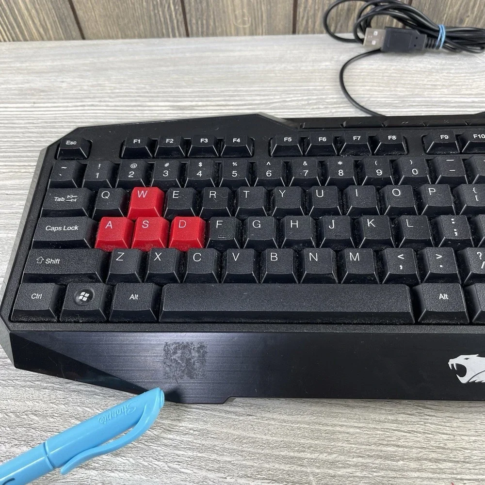 iBuyPower Model 70117IB Wired USB Keyboard Tested